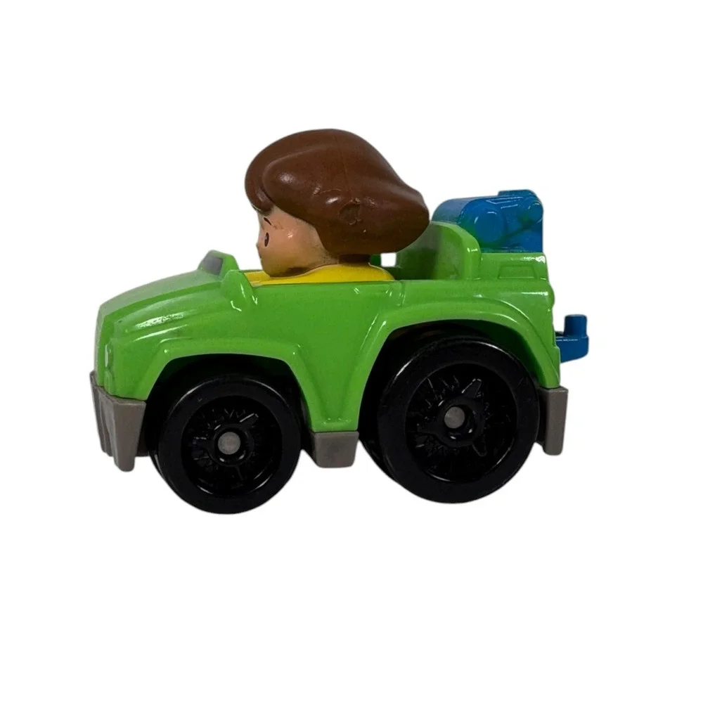 Fisher-Price Little People Wheelies Tow Truck Unisex Green 2014 Mattel DFP13